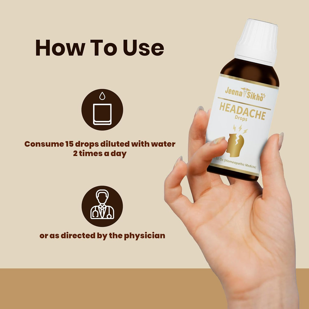 Jeena Sikho Headache Drops | Good for Overall Health - 30 Ml