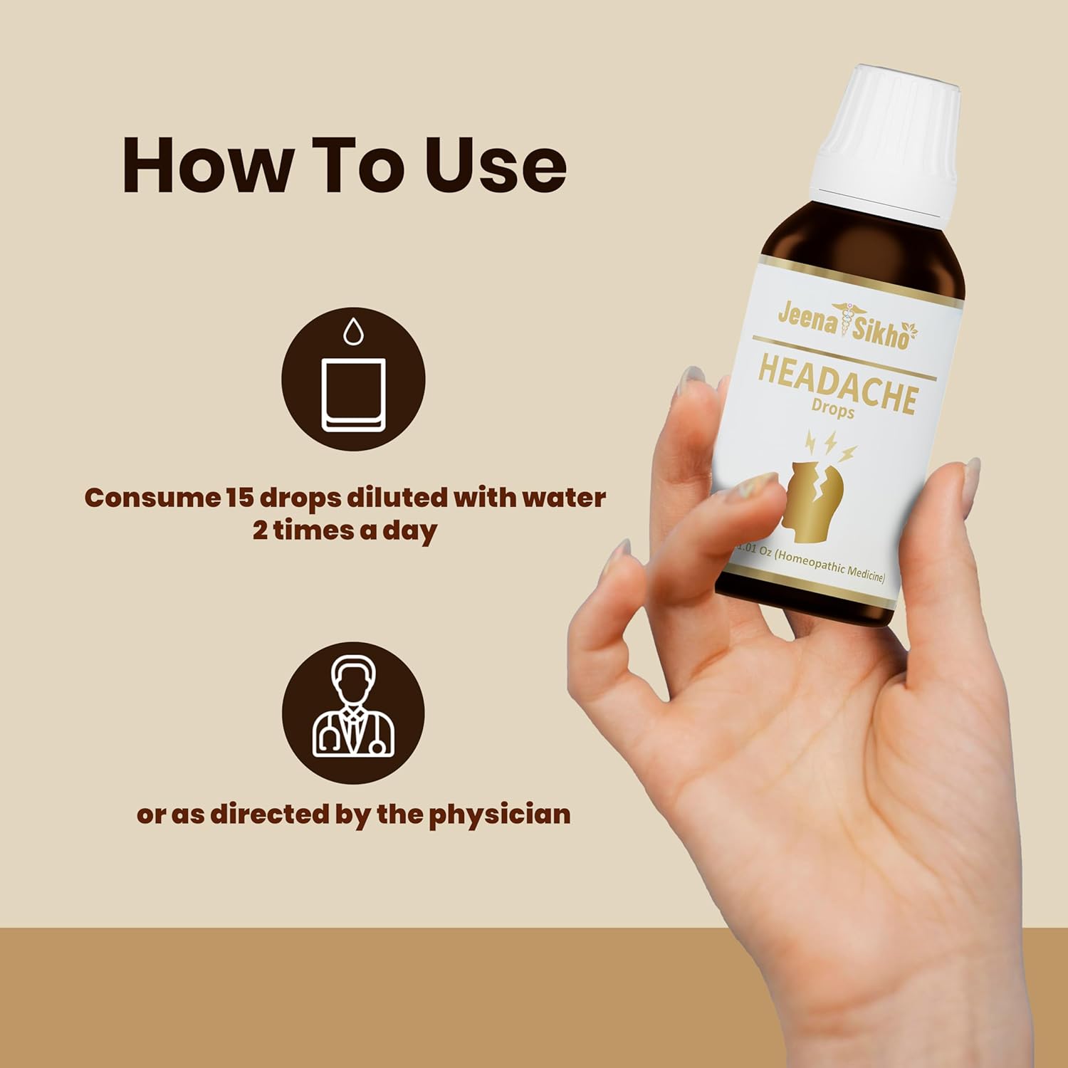 Jeena Sikho Headache Drops | Good for Overall Health - 30 Ml