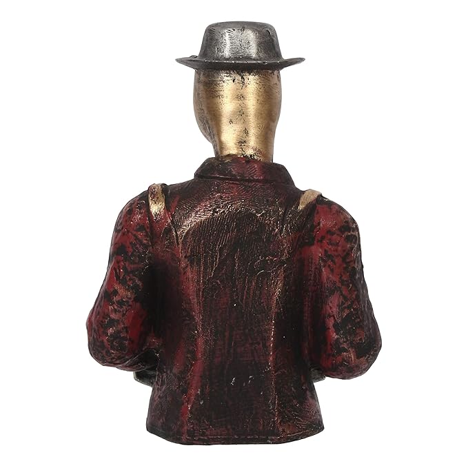 Ecraftindia Man With Hat Playing Piano Decorative Statue