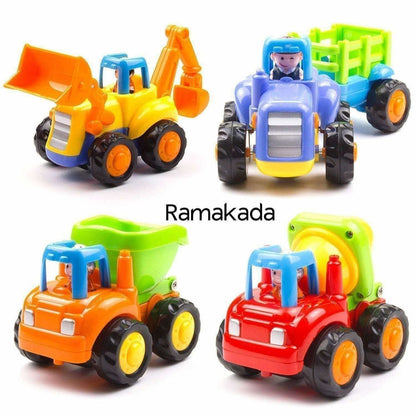 Multi Color - Unbreakable Automobile Car Toys for Kids Set of 4