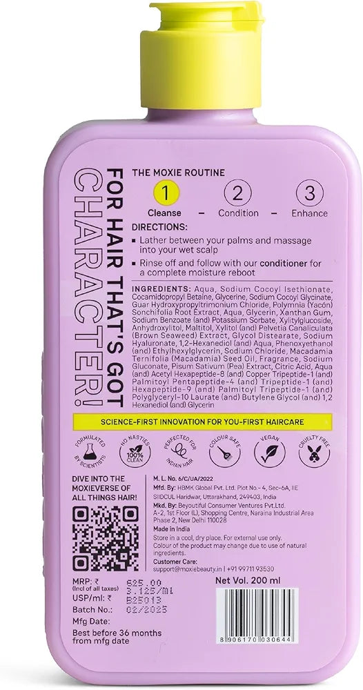 Moxie Beauty Hyaluronic Acid Repair Shampoo - 200 ml