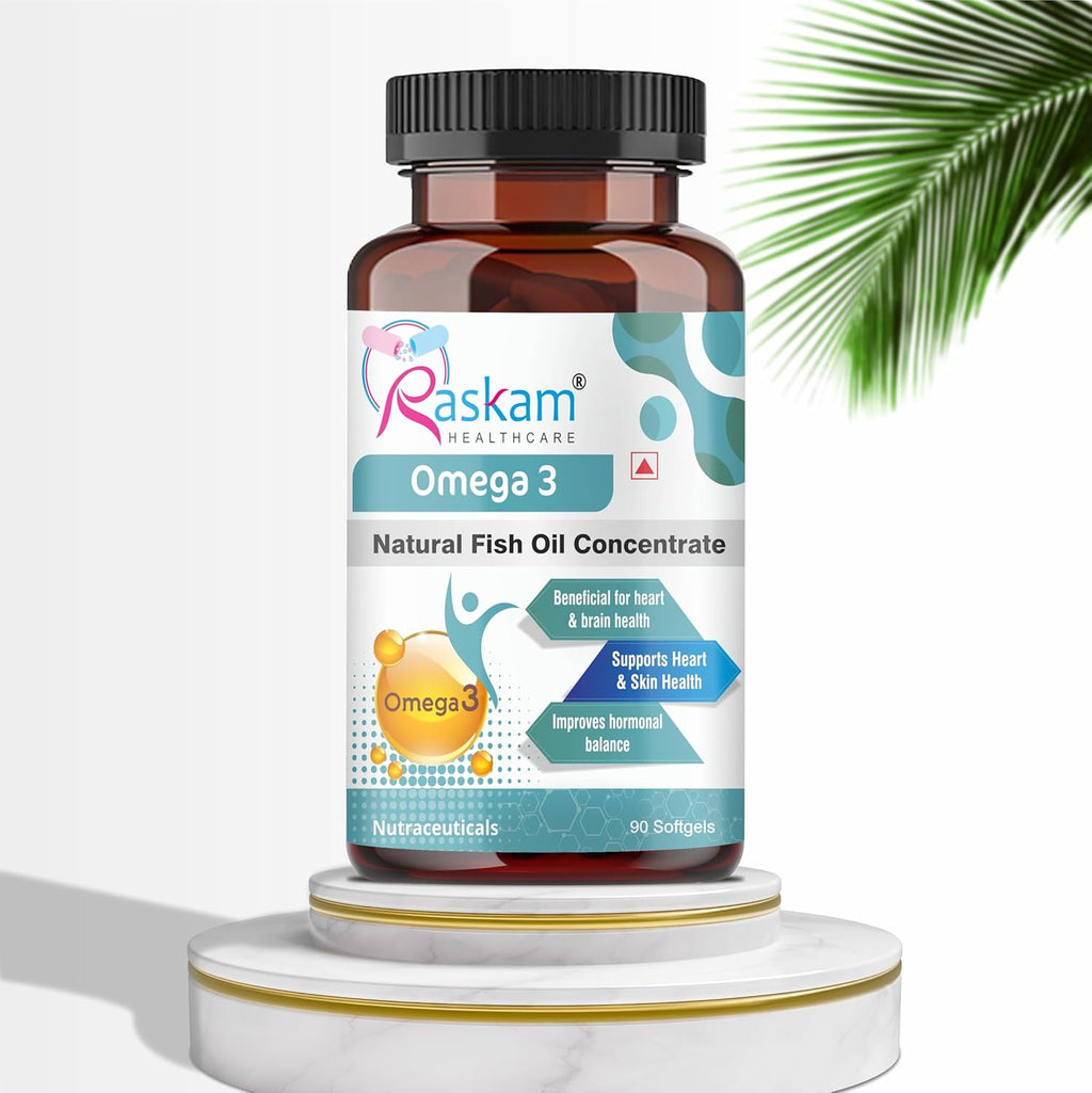 Omega 3-90 Softgels- For Men And Women, Omega3 2-3 Serving, for Brain, Heart, Eyes, and Joints Health