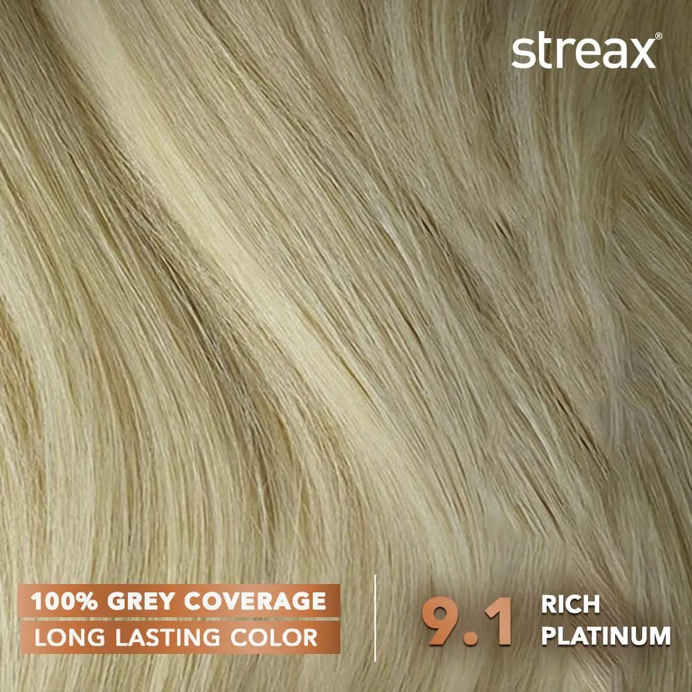Streax Permanent Hair Colour Grey Coverage Infused with Argan and Walnut Oil For Women -