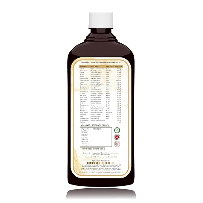 Jeena Sikho Hiims Kidney Care Syrup | Herbal Tonic for Kidney Care - 500 Ml