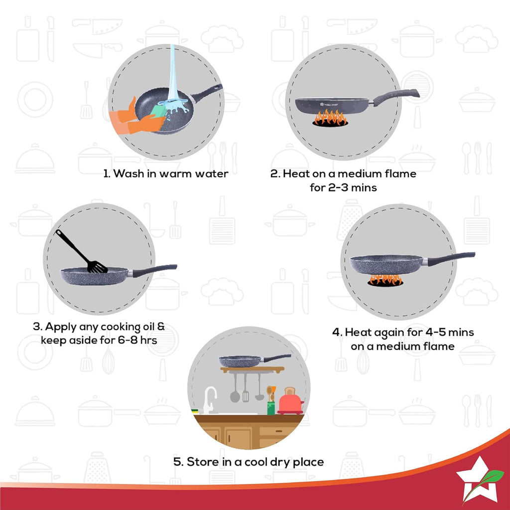 Wonderchef Graphite Frypan 24 cm