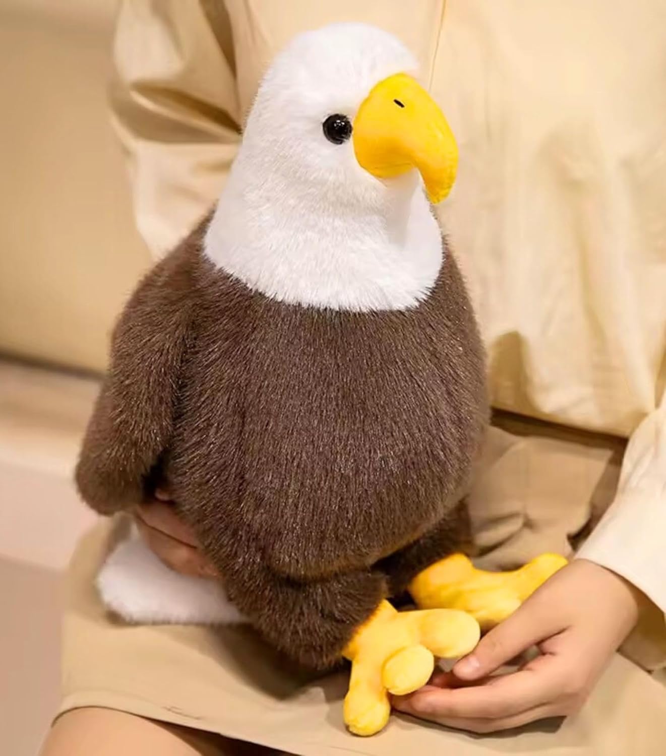 Tickles Bald Eagle Soft Stuffed Plush Bird Toy for Kids 50 cm