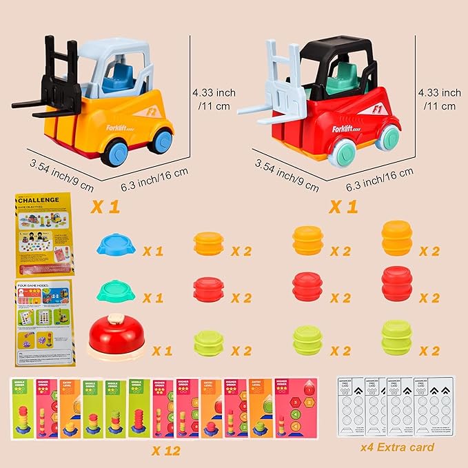 Kidology Engineer Forklift Transport Toy Multicolor