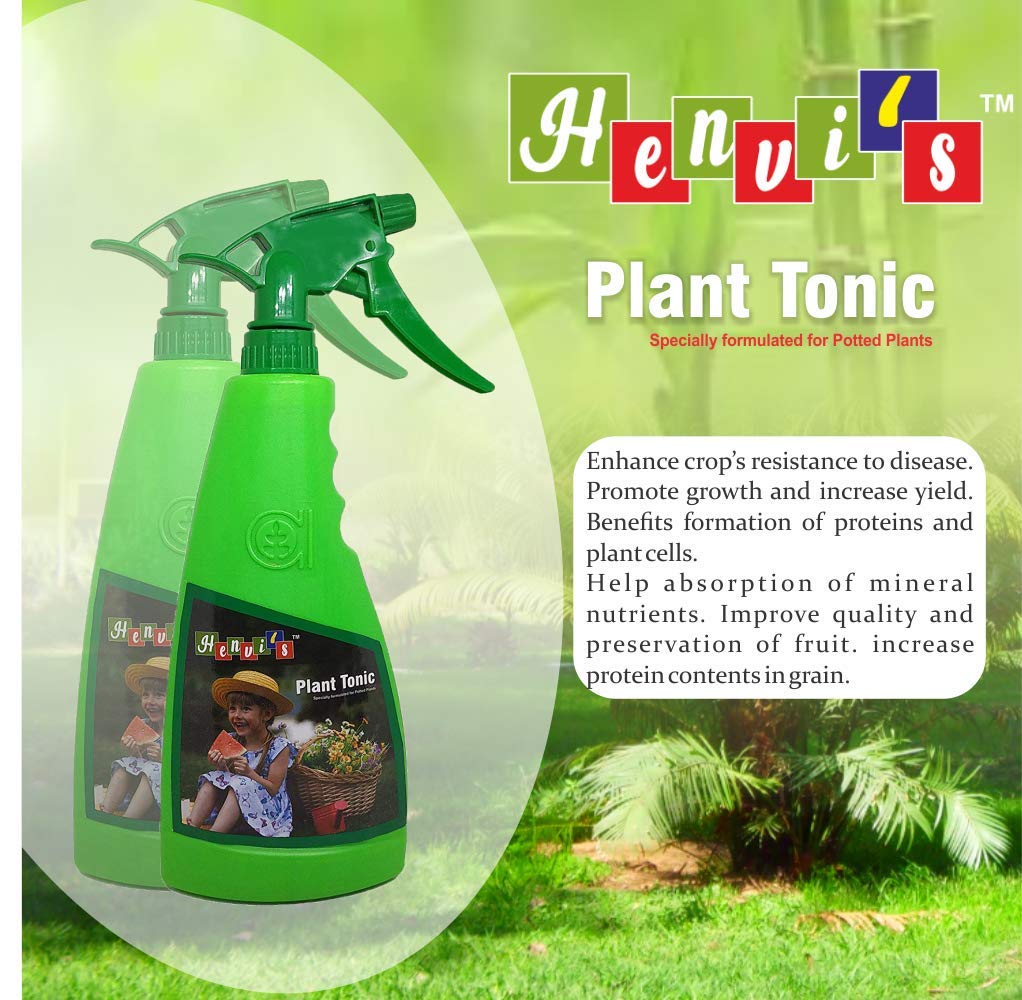 Henvi's Plant Tonic Specially Formulated for Plotted Plant with Amino Acid (1, 750 ML)