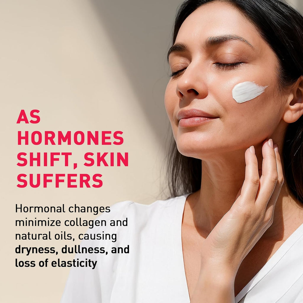 Sirona Skin Balancing Face & Body Cream for Women - 50 GM (Pack of 1) | Hydrating & Firming Moisturizer for Perimenopausal and Menopausal Skin | Restores Moisture & Elasticity | Dermatologically Tested