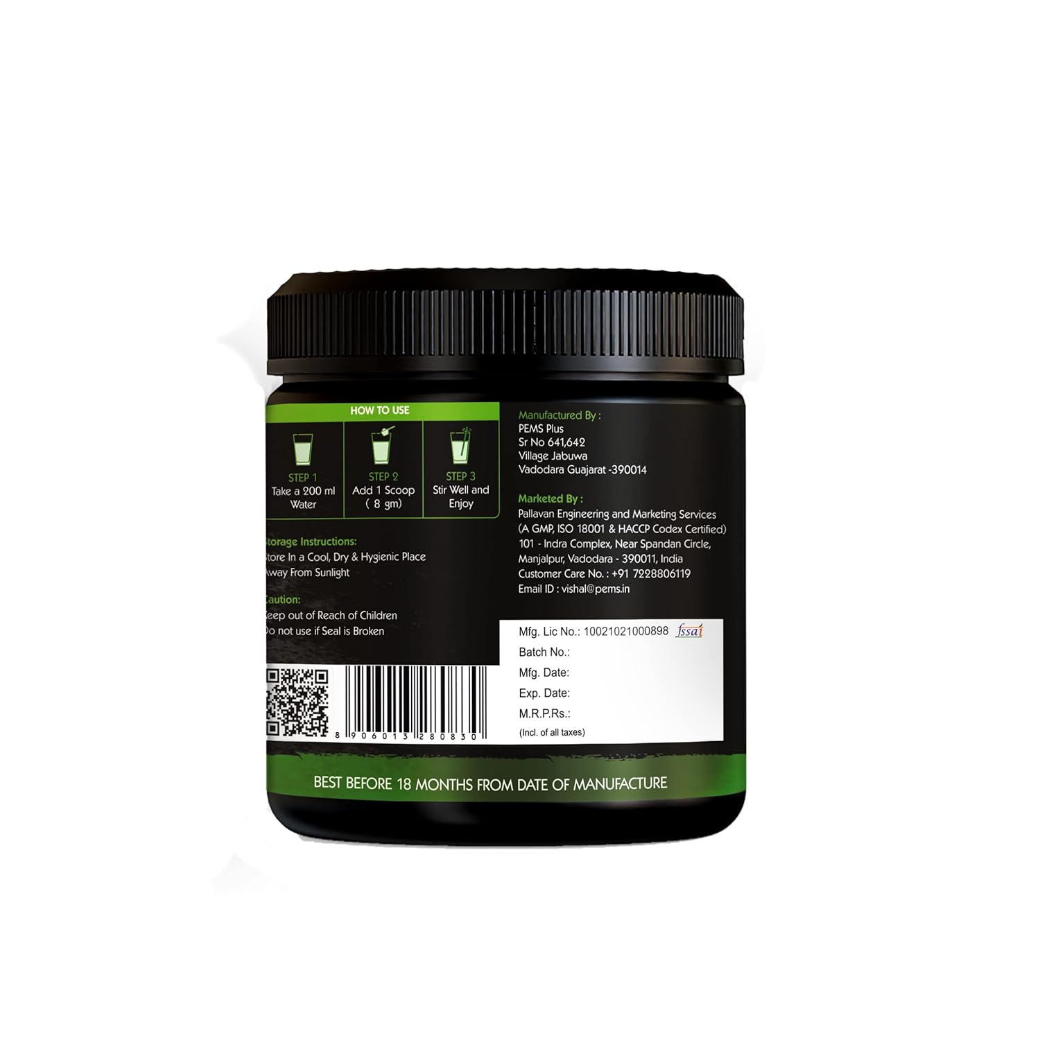 Go Organic Super Greens Powder (300g) | Organic Superfoods with Spirulina & Chlorella | Gluten-Free, Plant-Based Nutrition Drink for Immunity & Energy (Pack of 1)