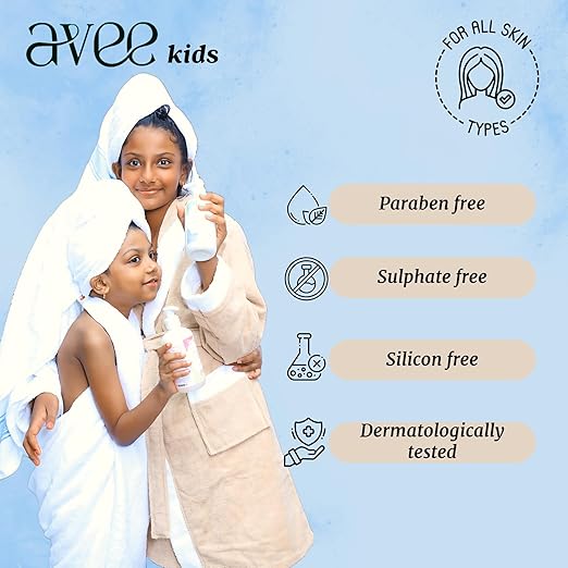 Avee Shampoo For Kids Silky & Shiny Hair Easy Detangling - 50 ml