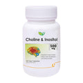 Biotrex Nutraceuticals Choline And Inositol 500mg | Brain & Nerve Function | Better Motor Signal | Liver & Heart Health | Lab Tested | 60 Veg Capsules