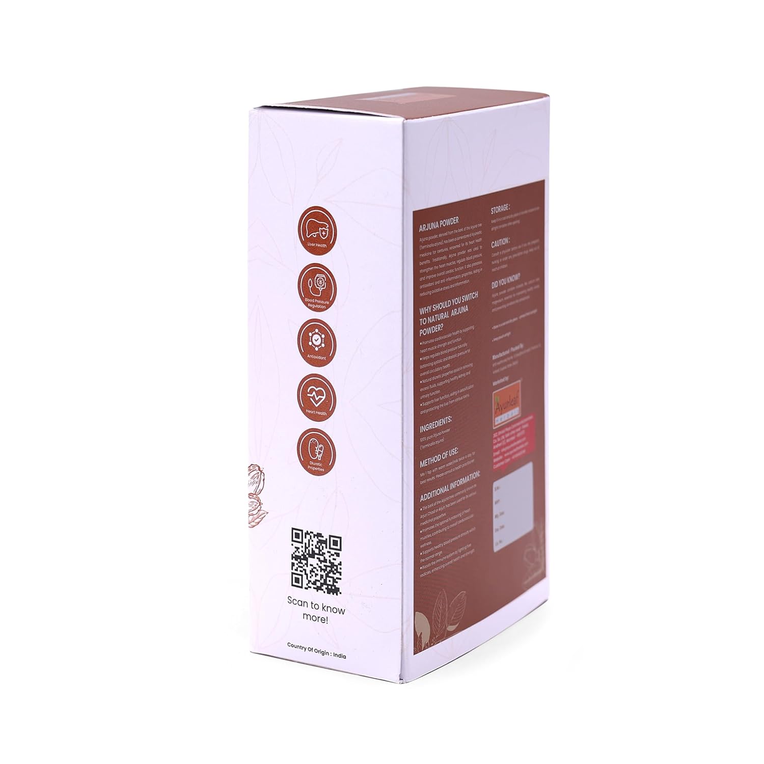 Ayurleaf Herbals Arjuna Powder - 200 Gms