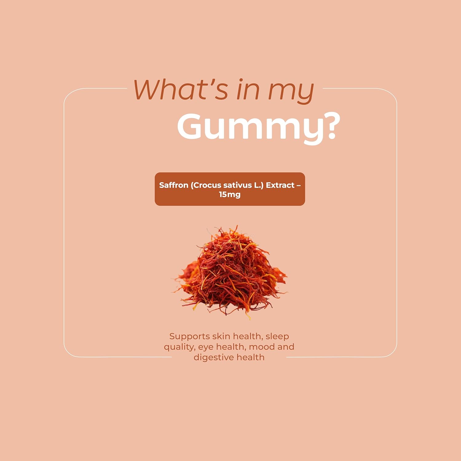 Arth Premium Kesar Saffron Beauty Gummies | Skin Glow, Radiance & Mood Support | Beauty & Wellness Supplement | 30 Veg Gummies