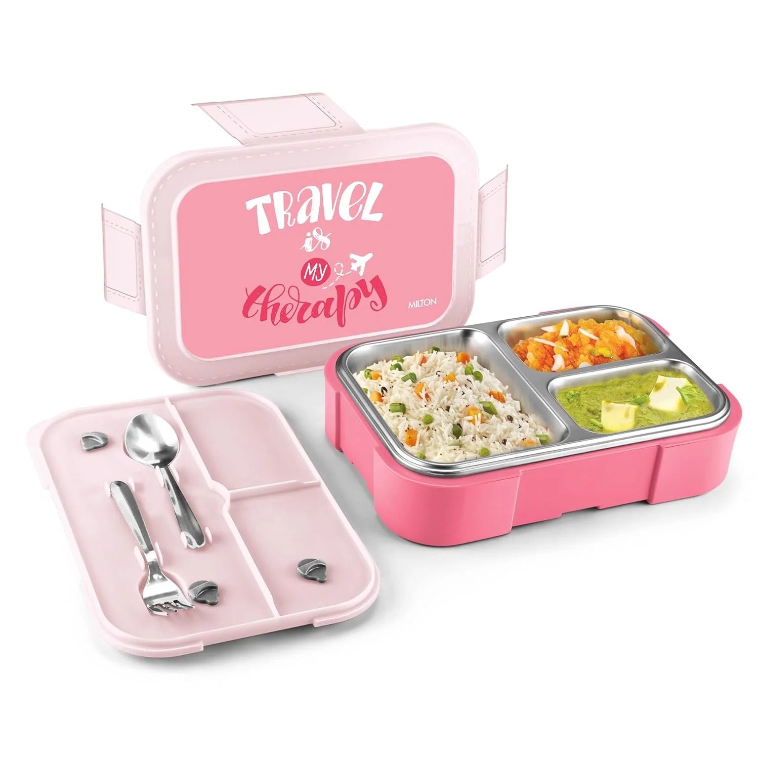 Milton Bravo 3 Steel Thermoware Lunchbox