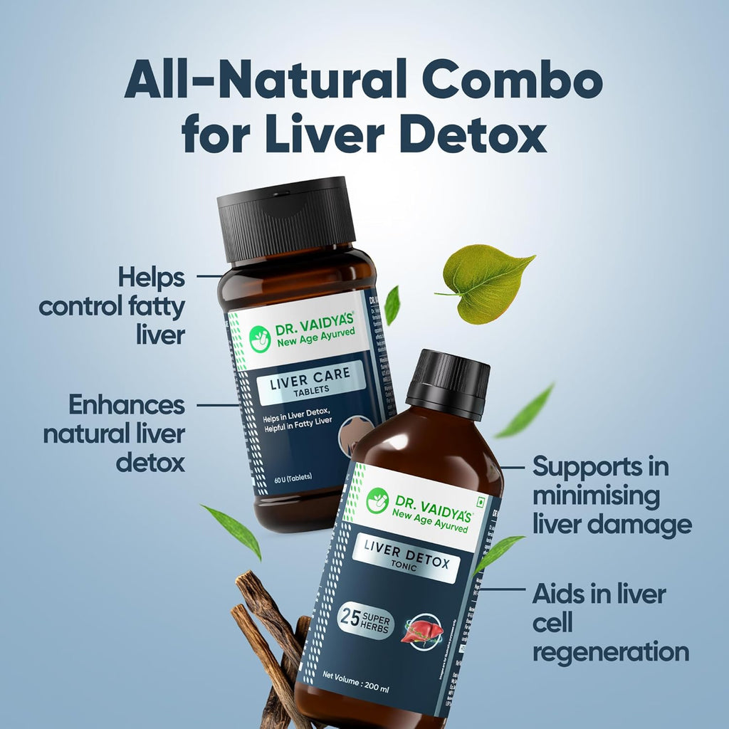 Dr. Vaidyaâ€™s Ayurvedic Liver Care Combo | Manages Fatty Liver, Enhances Detox & Supports Liver Regeneration | With Kutki, Giloy & Bhumyamalaki