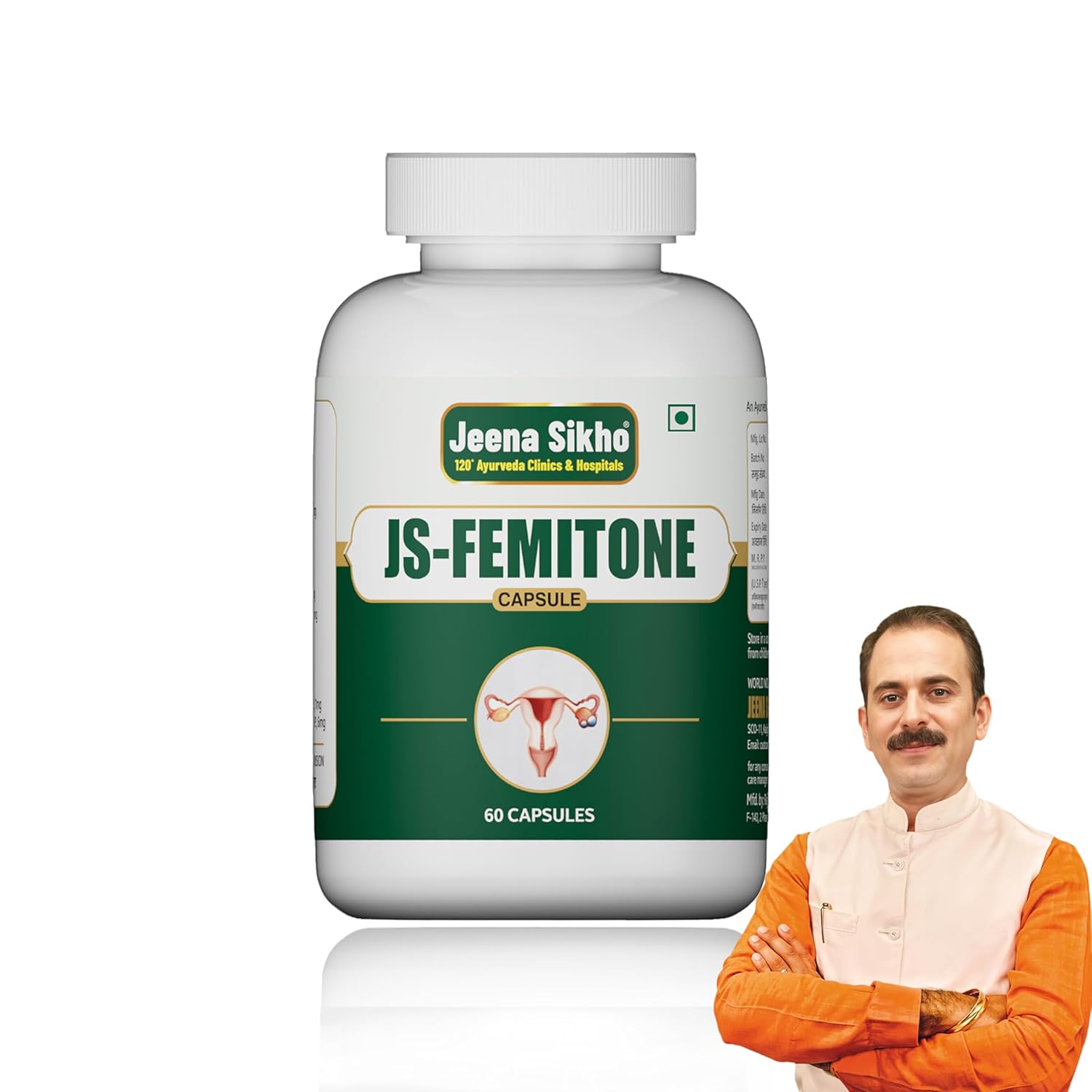 Jeena Sikho JS-Femitone/ Female Wellness Capsules - 60 Caps