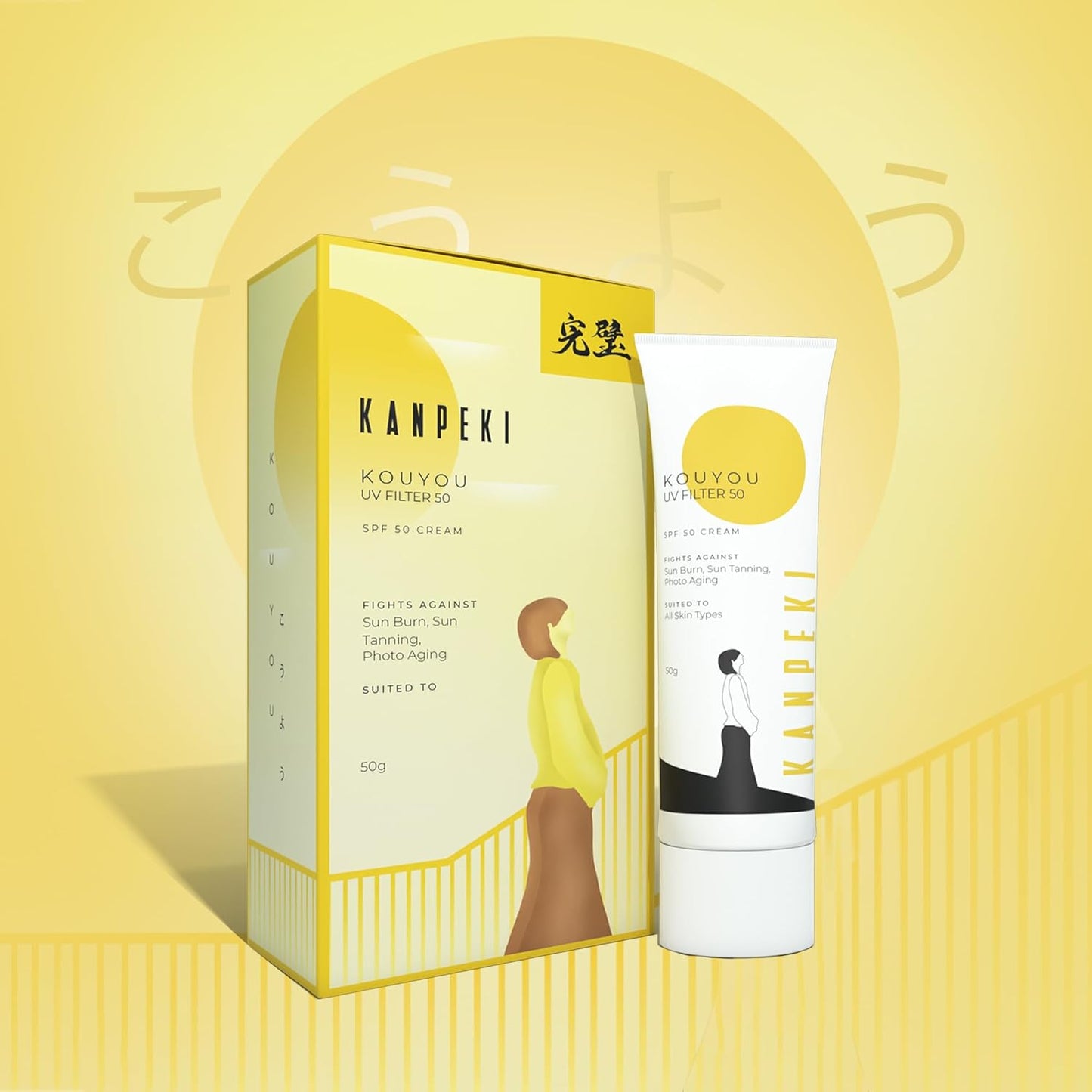 Kanpeki Kouyou Uv Sunscreen Spf 50 Creme - 50 ml