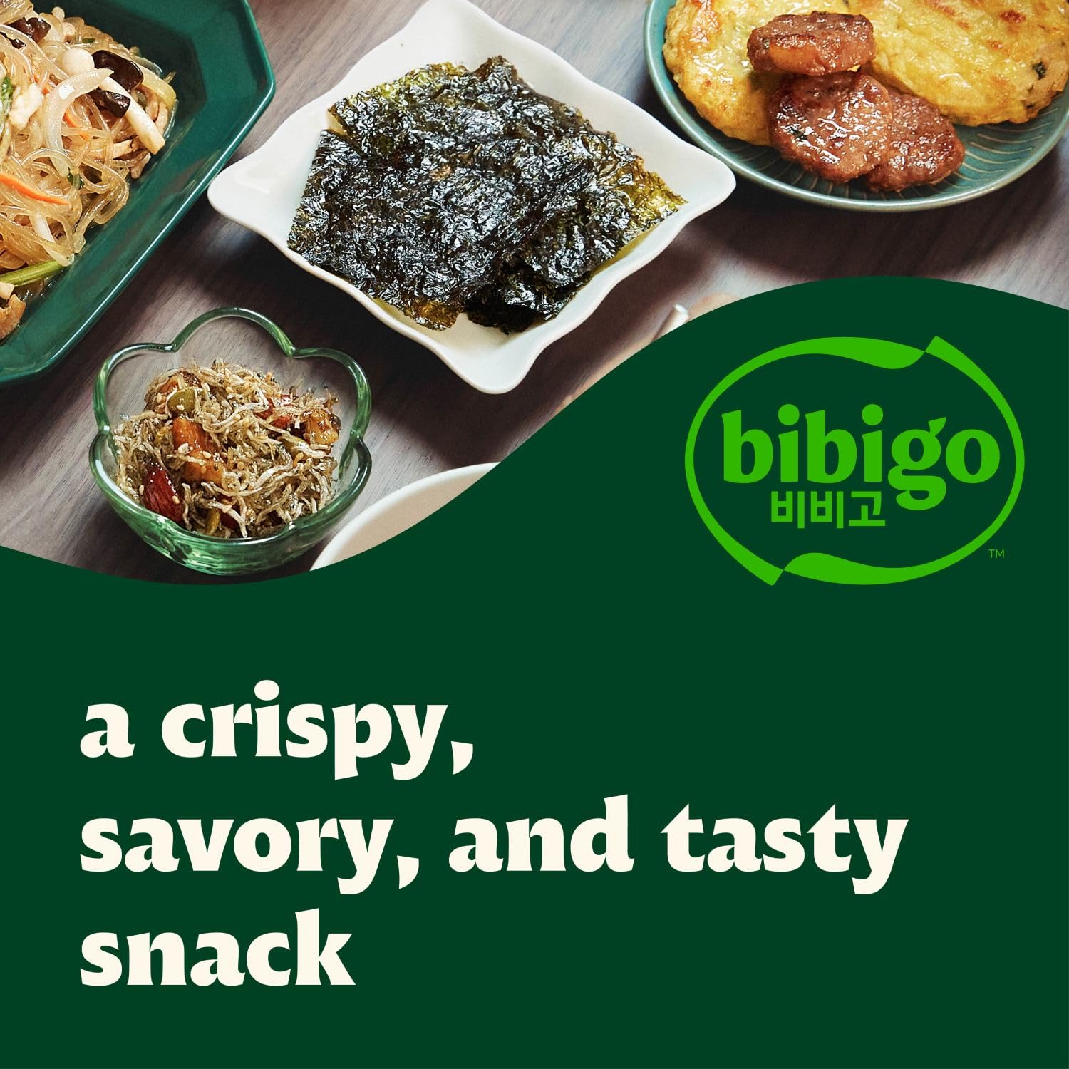 Bibigo Sesame Flavor Seaweed Snack, Non GMO, Gluten Free, 0.35 Ounces (Pack Of 1)