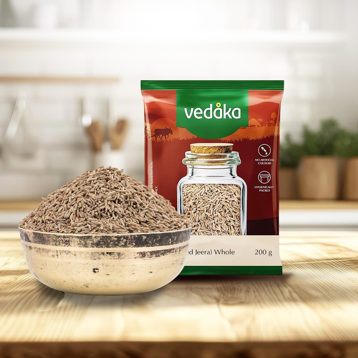 Vedaka Cumin (Safed Zeera) whole, 200 g