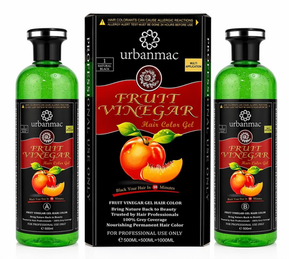 Urbanmac Fruit Vinegar Gel Hair Color Natural Hair Color Dye For Black