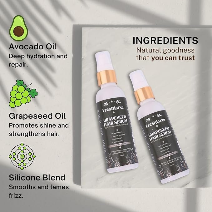 FreshLuxe Grape Seed Hair Serum - 100 ml