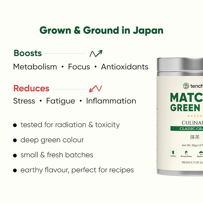 Tencha Culinary Matcha Pure Japanese Matcha Green Tea Powder - 50 gms