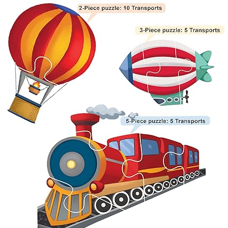The Book Tree Transport Puzzle for Kids 60 Pieces Captivating Illustrations Educational & Fun Learning