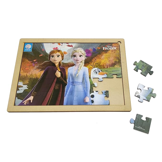 Ratnas Disney Wooden Floor Puzzle Frozen II 35 Pieces Jigsaw Puzzle Size for Kids 3+ Years