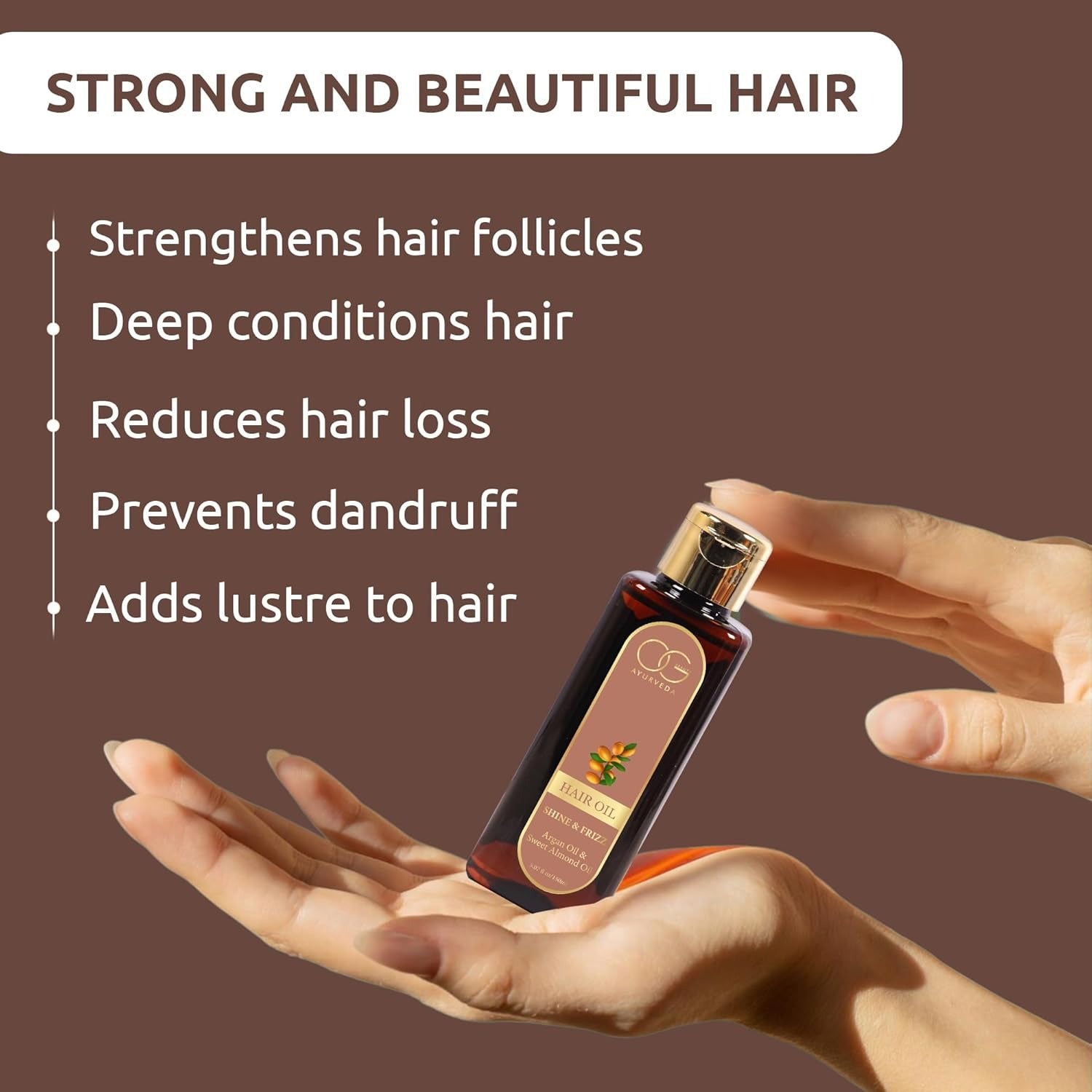 Og Beauty Ayurveda Shine & Frizz Hair Oil - 150 ml