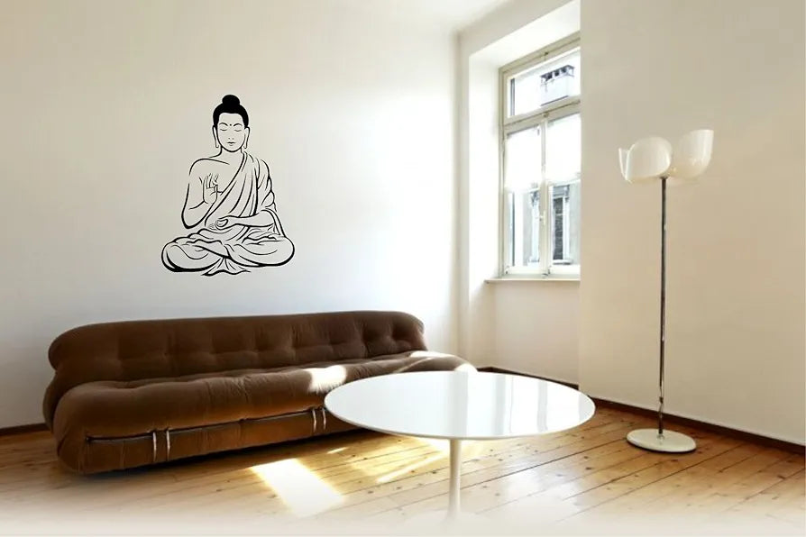 Rawpockets Buddha Wall Sticker Religion Self-adhesive Buddha
