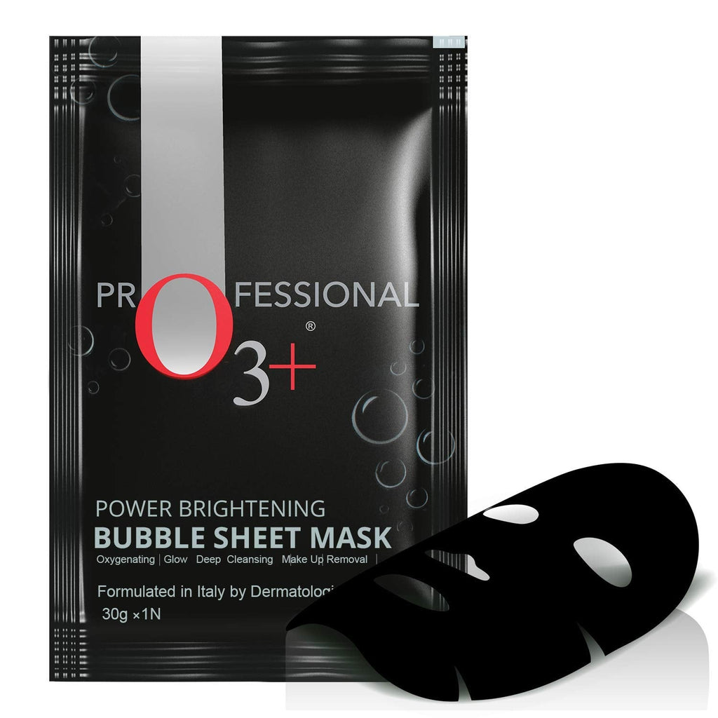O3+ Power Brightening Bubble Sheet Mask for Deep cleansing and glowing skin (60gm ,Pack of 2)