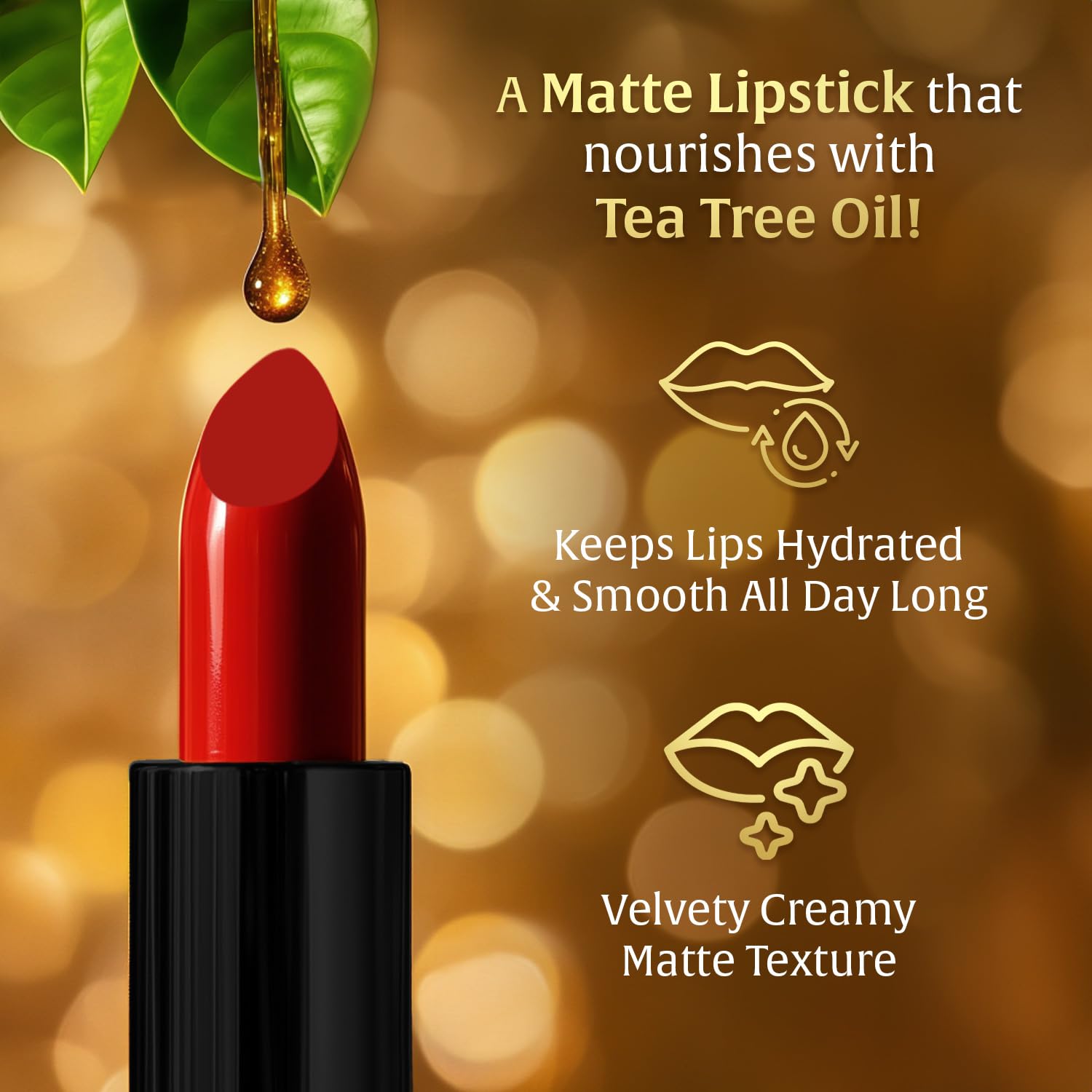 FACES CANADA Comfy Matte Velvet Touch Lipstick - Peach Cobbler 07, 4.2g | Velvety Matte Finish | 8HR Longstay | Intense Colour | Hydrating Lips | Smooth Application