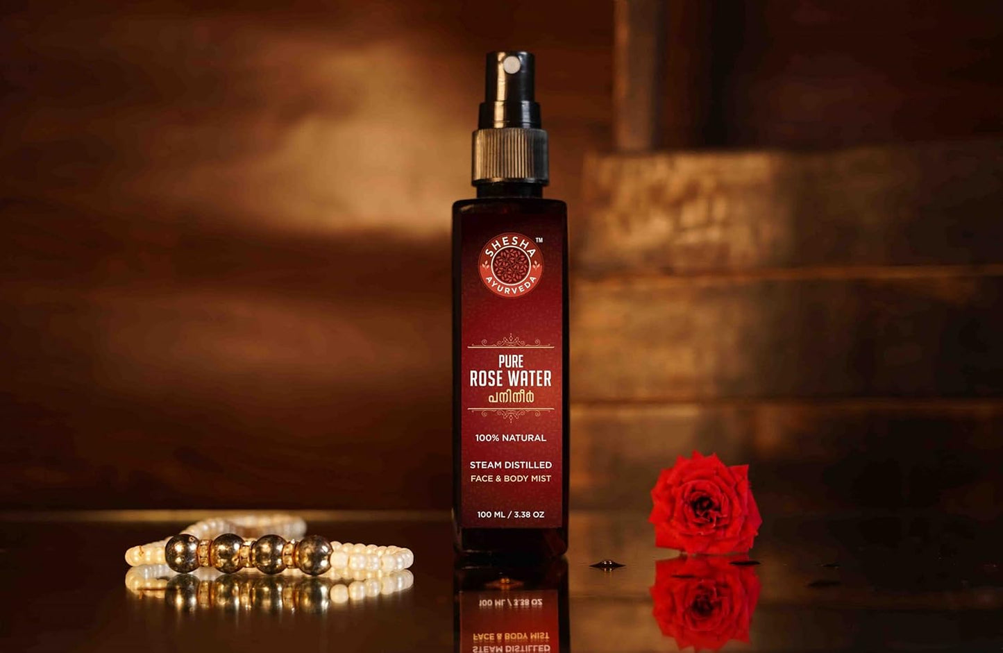 Shesha Naturals Ayurveda Pure Rose Water - 100 ml