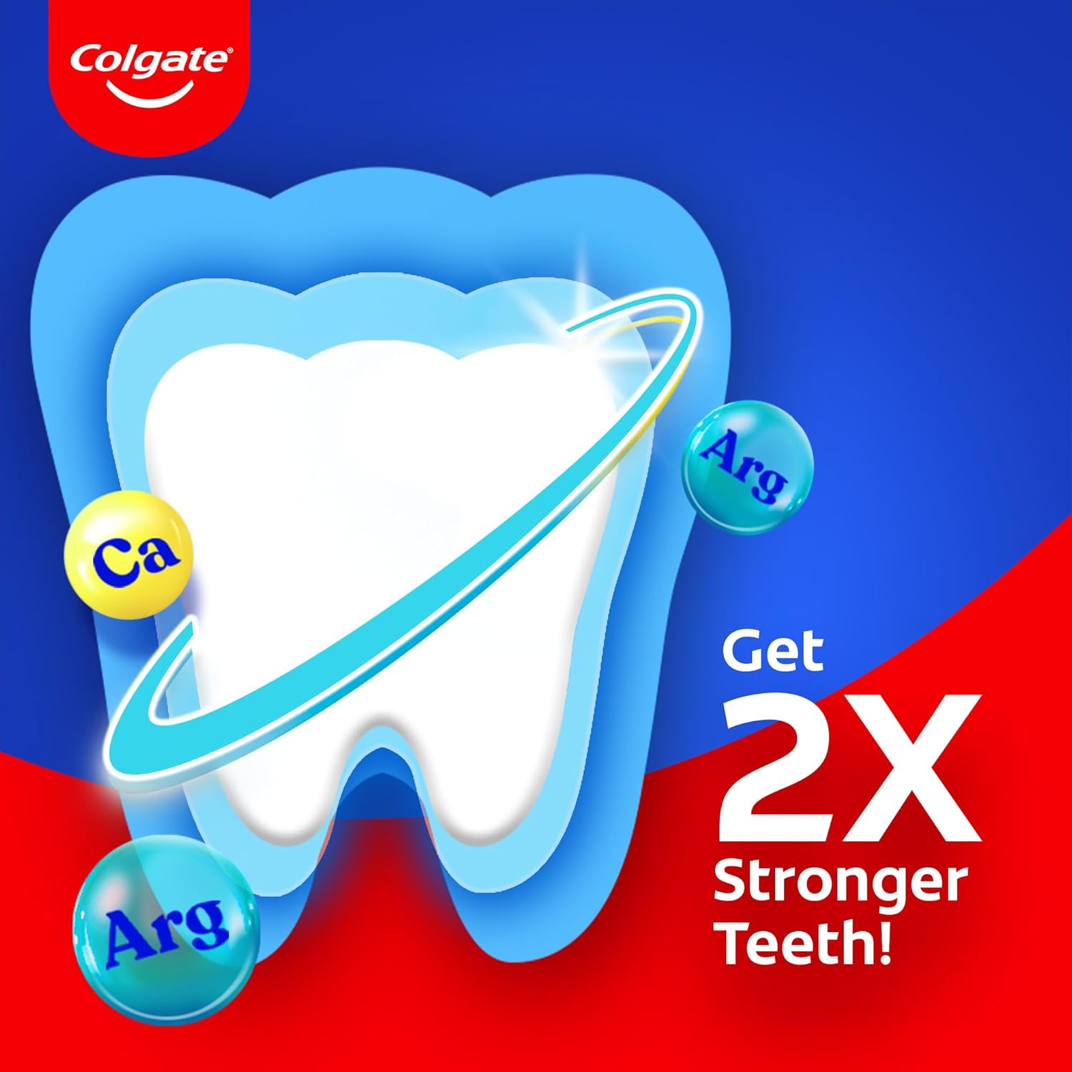 Colgate Strong Teeth Toothpaste, 300g, World's No: 1 Toothpaste Brand, Calcium-boost Tooth Paste for 2X Stronger Teeth, Whitens Teeth, Fresh Breath & Prevents cavities (Combo Pack Offer) (Pack of 2)