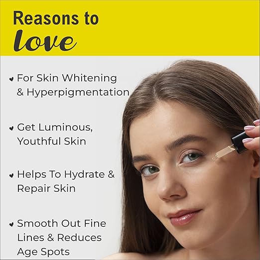 Luvyh Vitamin C & Hyaluronic Acid Serum For Skin - 30 ml