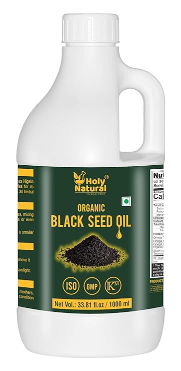 Holy Natural Cold-Pressed Organic Black Seed Oil - 1000 ml