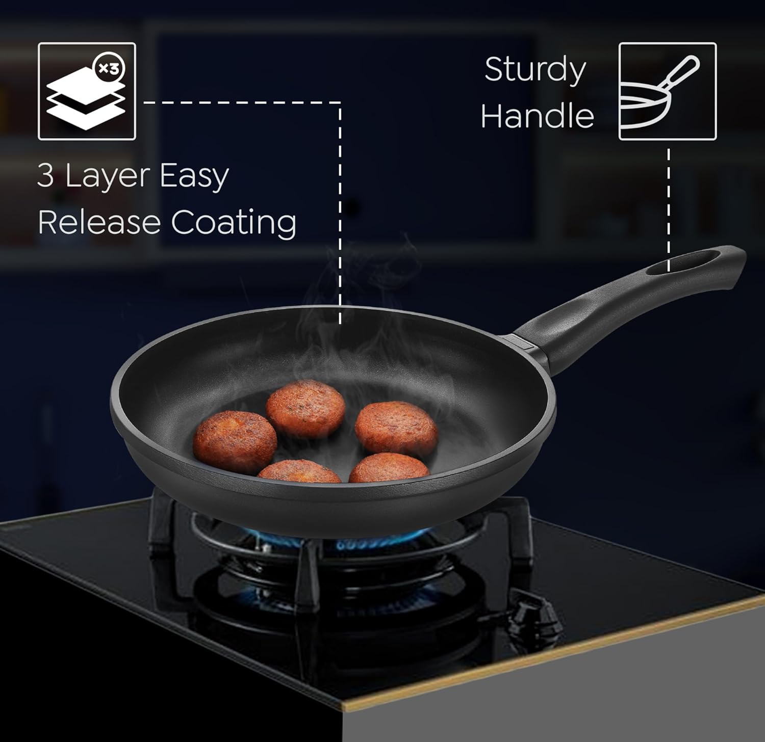 Prestige Omega Die-Cast Plus Aluminium Non-Stick Fry Pan 20 cm
