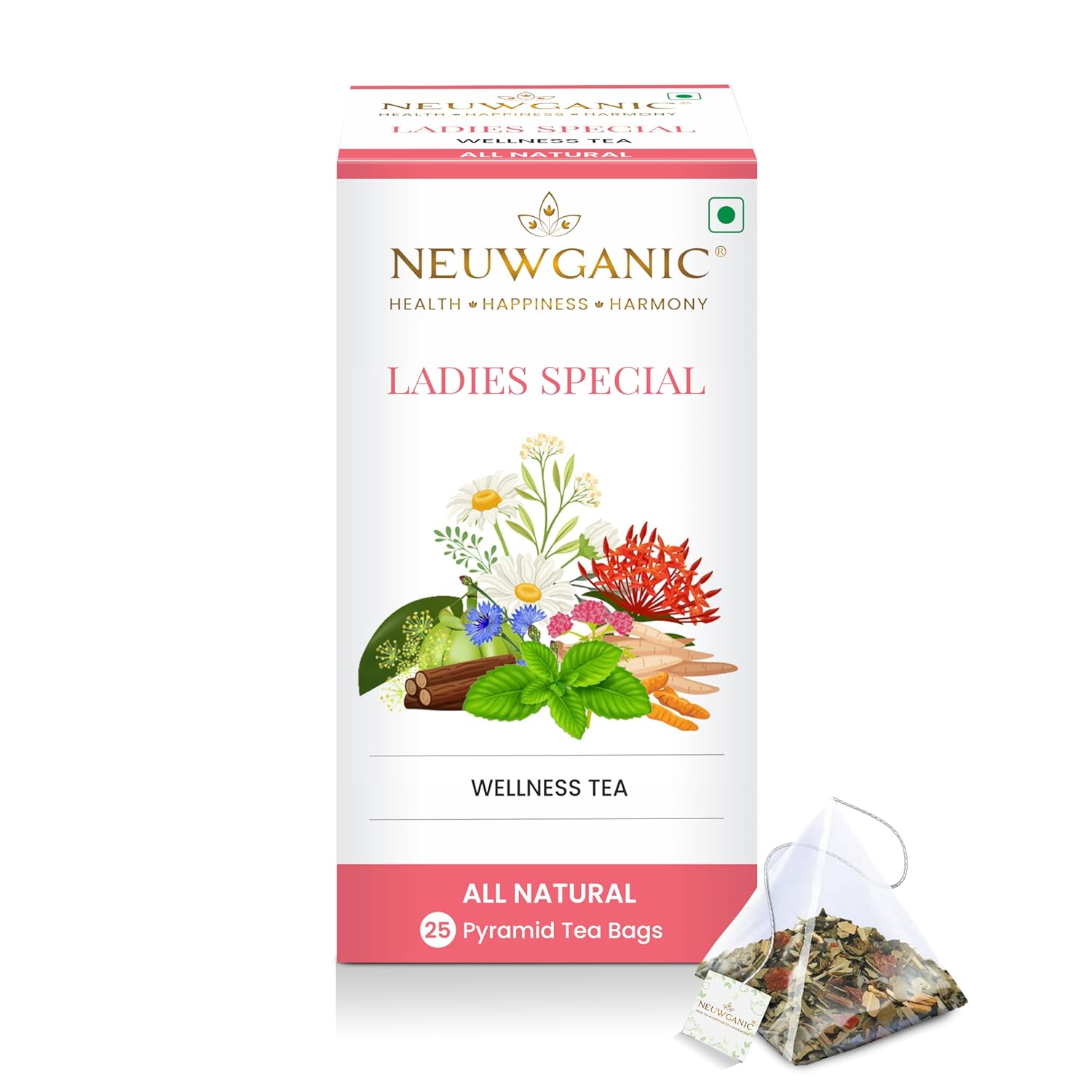 Neuwganic Ladies Special Wellness Tea Bags - 25 Tea Bags