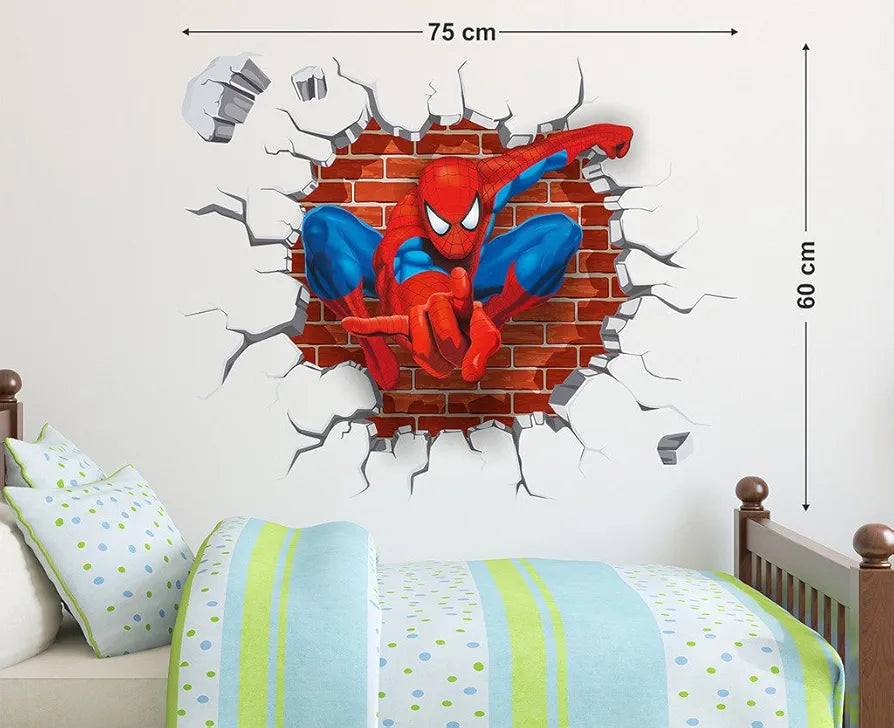 Decals Design Spiderman Super Hero Cartoon Wall Sticker