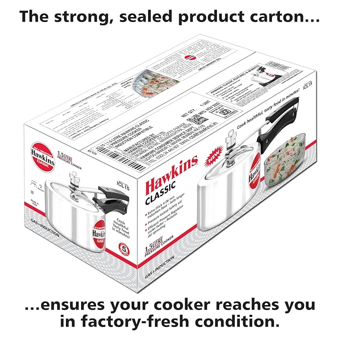 Hawkins Litre Classic Pressure Cooker Tall Design Induction Inner Lid Cooker