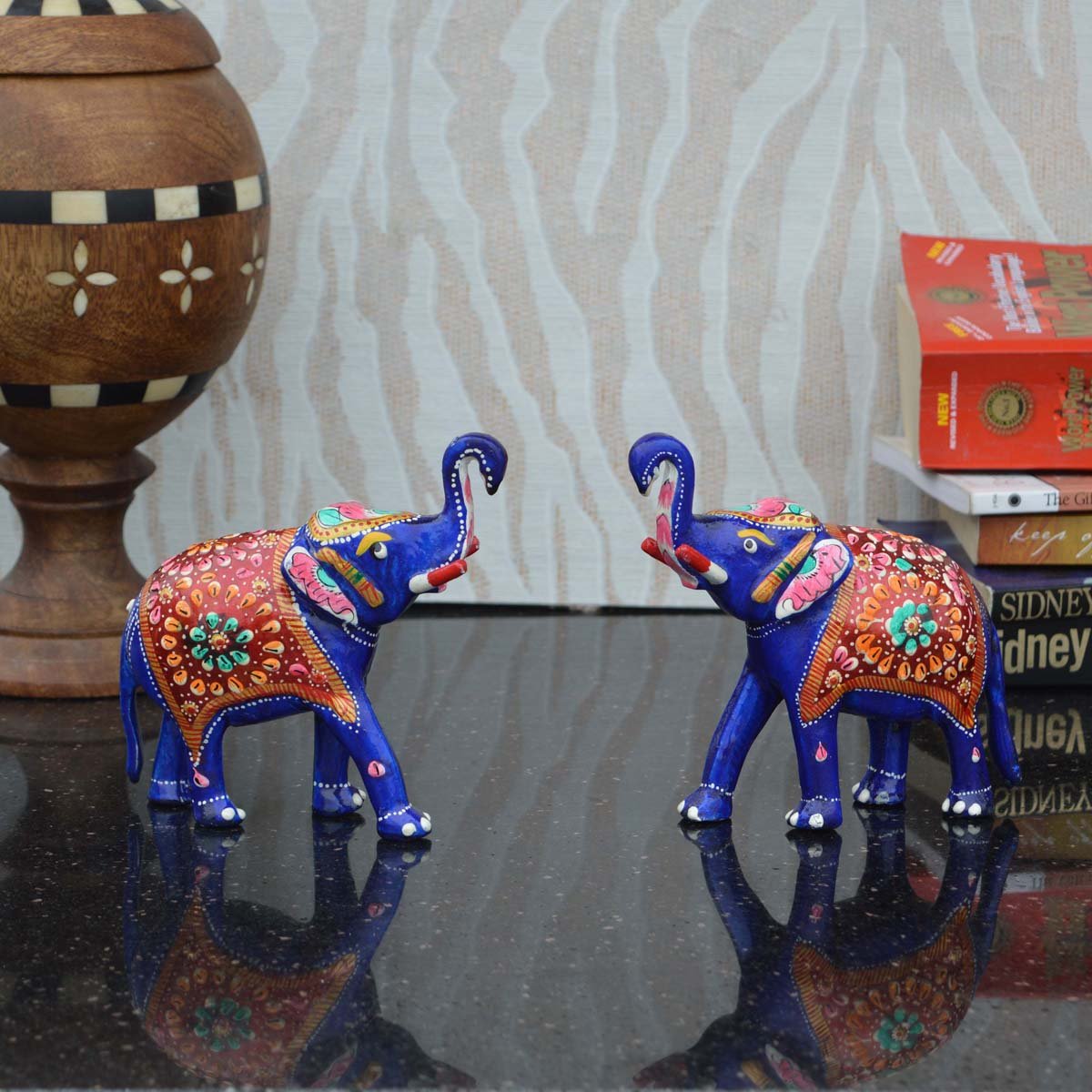 Ecraftindia Combo of Meenakari Delightful Elephant