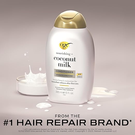 Ogx Nourishing Coconut Milk Moisturizing Conditioner For Strong & Healthy Hair - 385 ml