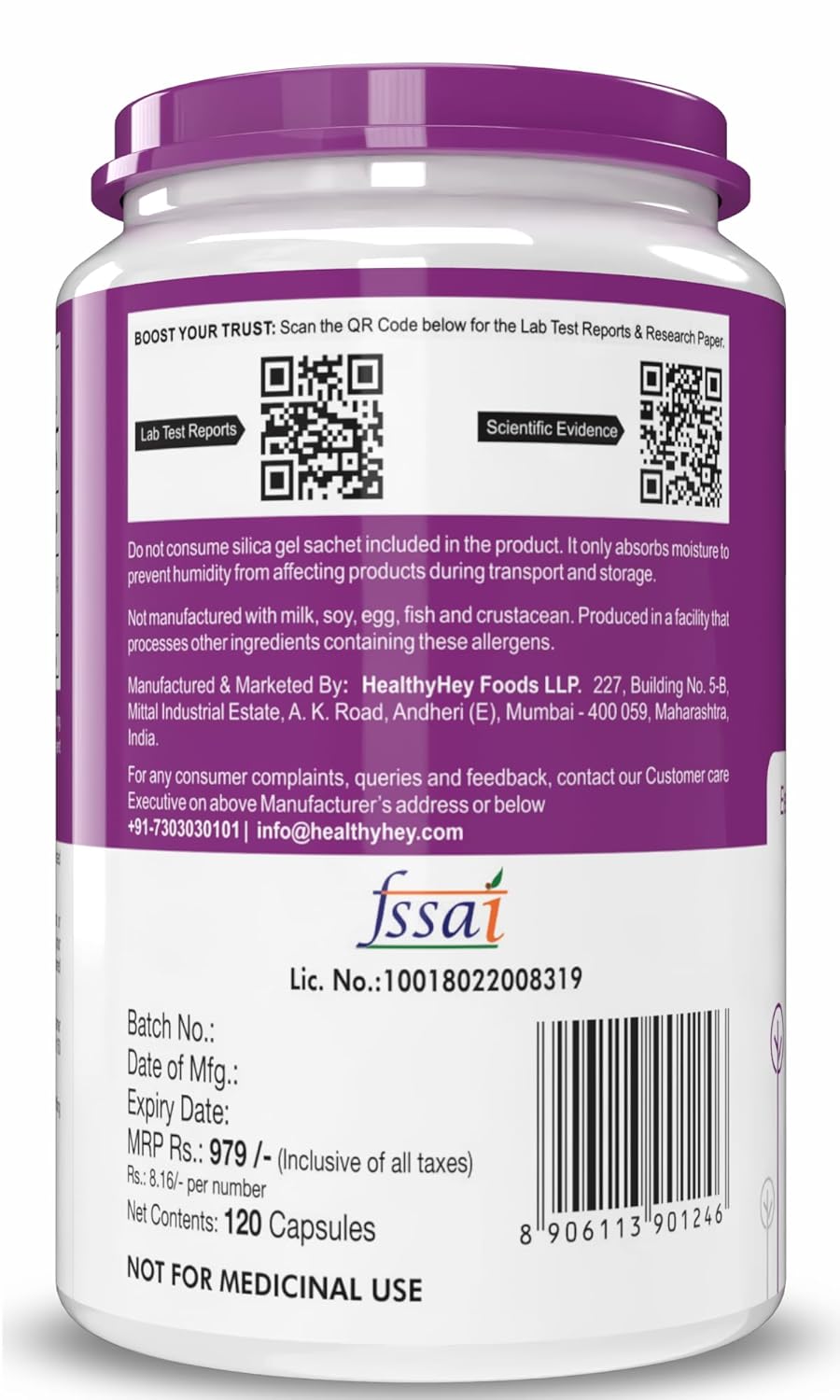 HealthyHey Nutrition Iodine | Supplement to Support The Thyroid and Maintain Healthy Cellular Metabolism* | 120 Veg Capsules