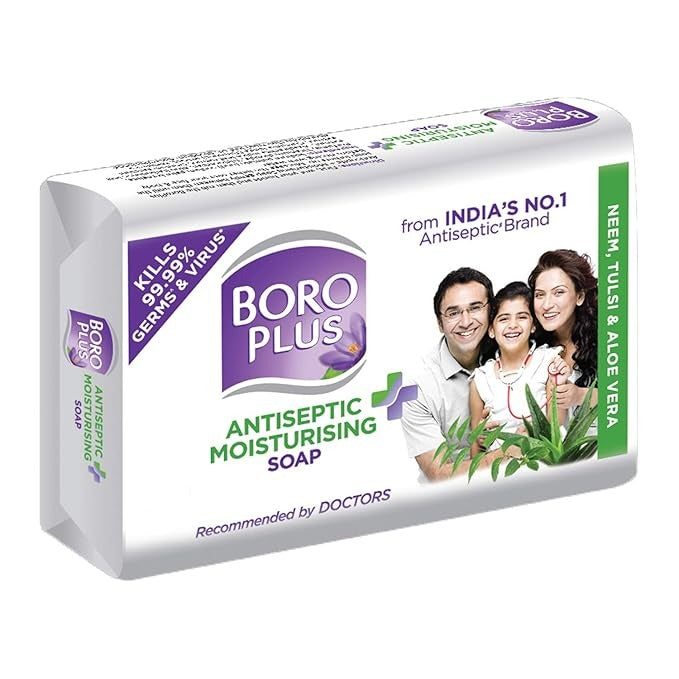 BoroPlus Antiseptic + Moisturising Soap - Neem Tulsi & Aloe Vera - 125 gms