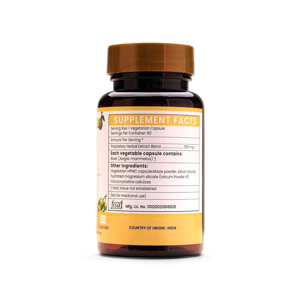 Ayurleaf Herbals Bael Fruit Capsules - 60 Caps Pack of 2