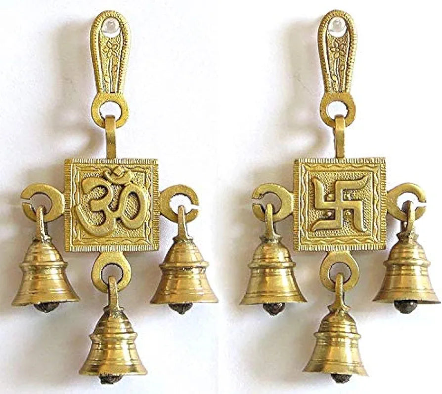 Uapan Brass Hanging Bells Religious 15 cm
