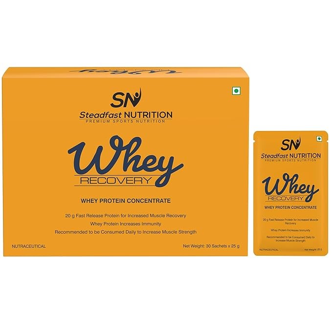 Steadfast Nutrition Whey - 25 gms Each (30 Sachets)