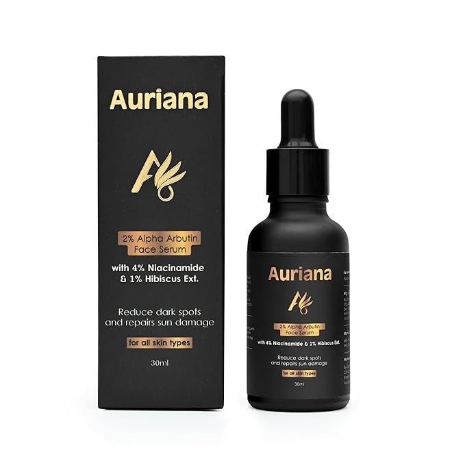 Auriana Advanced Brightening Face Serum with 2% Alpha Arbutin 4% Niacinamide & 1% Hibiscus Extract - 30 ml