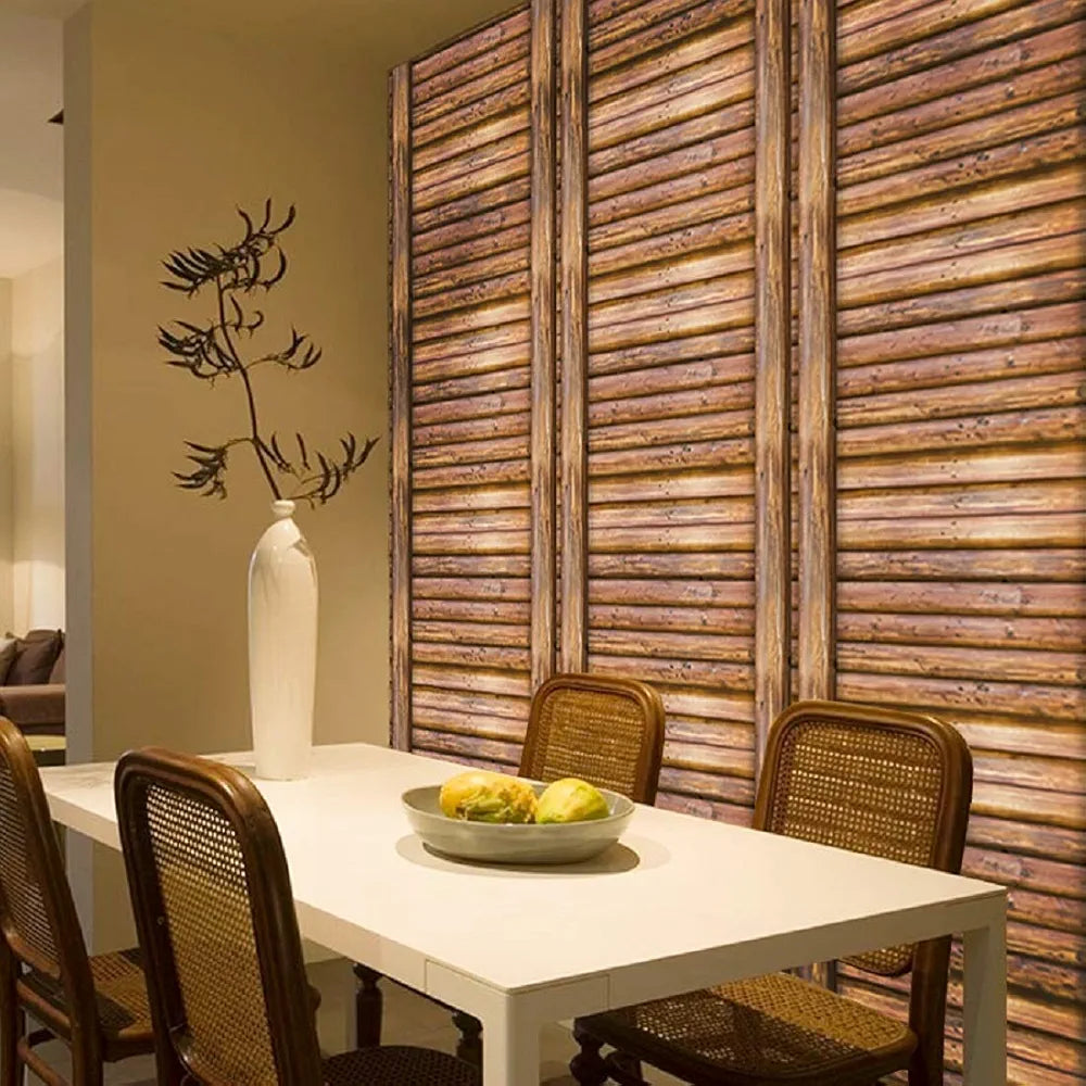 Jaamso Royals New Wooden Design Peel and Stick Self Adhesive Wallpaper 8